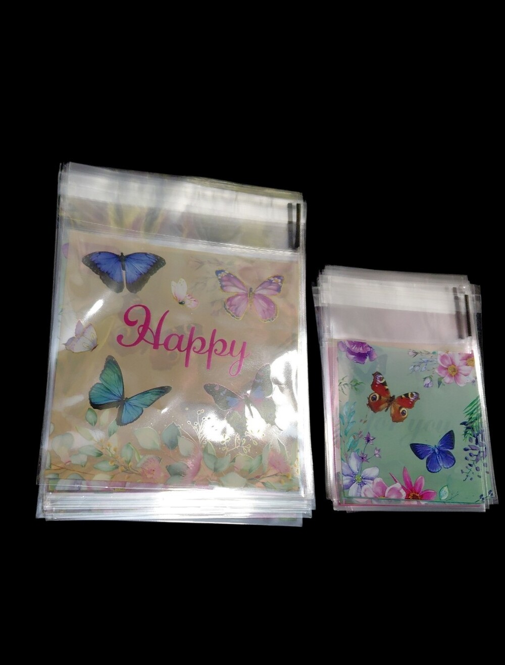 40ct. Resealable Cellophane Bags 20 -3x4 + 20 -2x2 - Picture 6 of 6